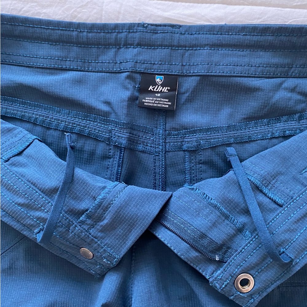 KÜHL Blue Women’s Horizon Performance Cargo Roll Up Outdoor Hiking Shorts. - Picture 8 of 11
